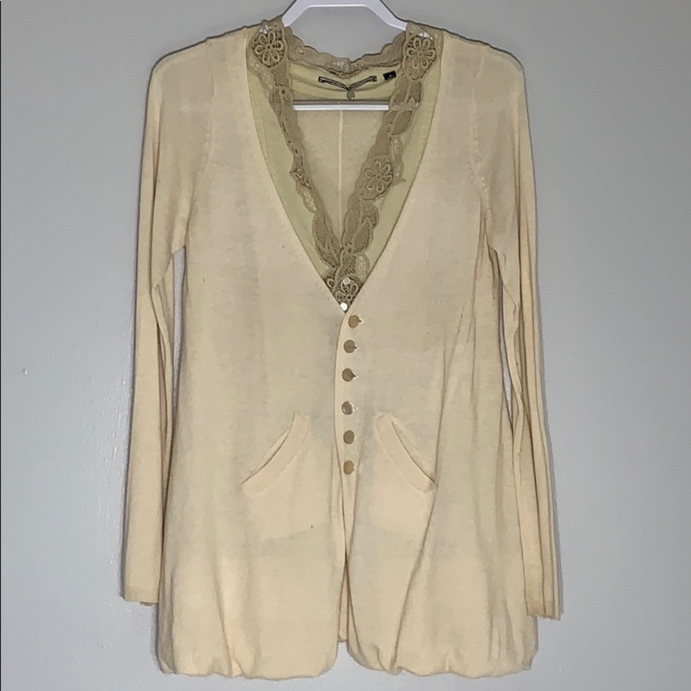 Anthropology Knitted and Knotted Bubble Bottom top